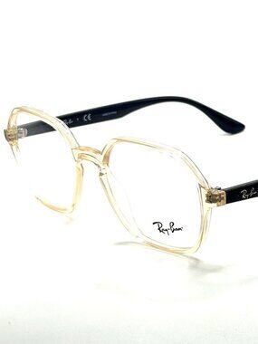 NEW RAY BAN RB 4361V 8138 Transparent Light Brown Unisex 52mm 18 145